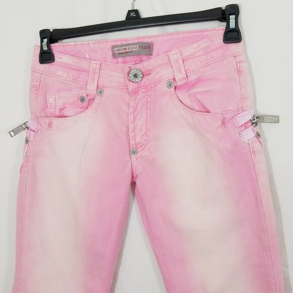 Used brand Jeans zippers denim crop pants 28 wst - Picture 4 of 8